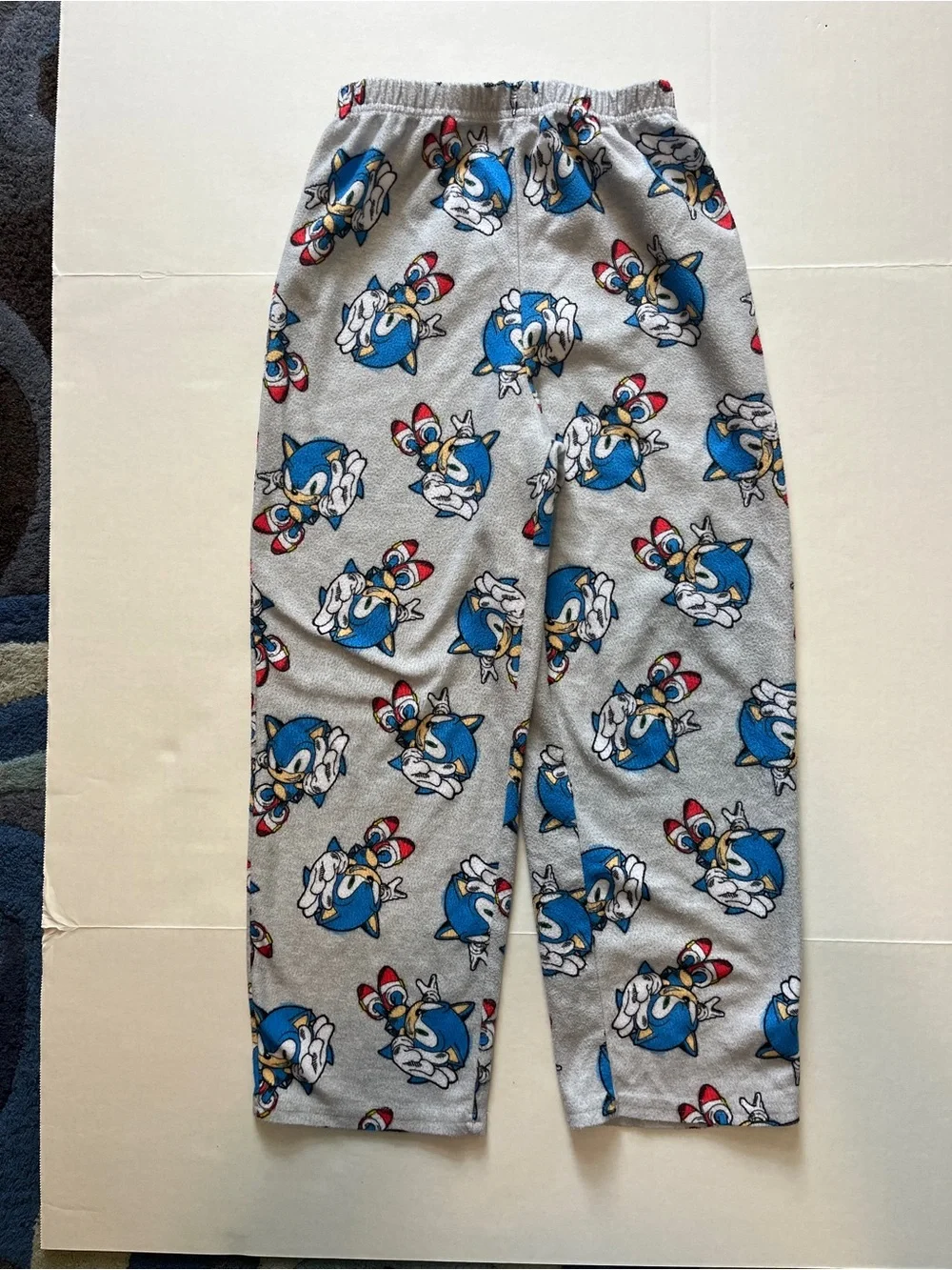 Sonic The Hedgehog -Print Kids Pajama Set with Button-Front Top